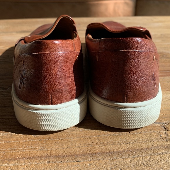 Frye + Ivy + Slip-On + Cognac Brown + Size 7 + Leather Women's Shoe - Picture 5 of 8